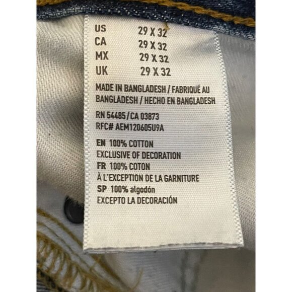 American Eagle Made To Last Jeans Men's 29 x 32 Blue Faded - Picture 8 of 8